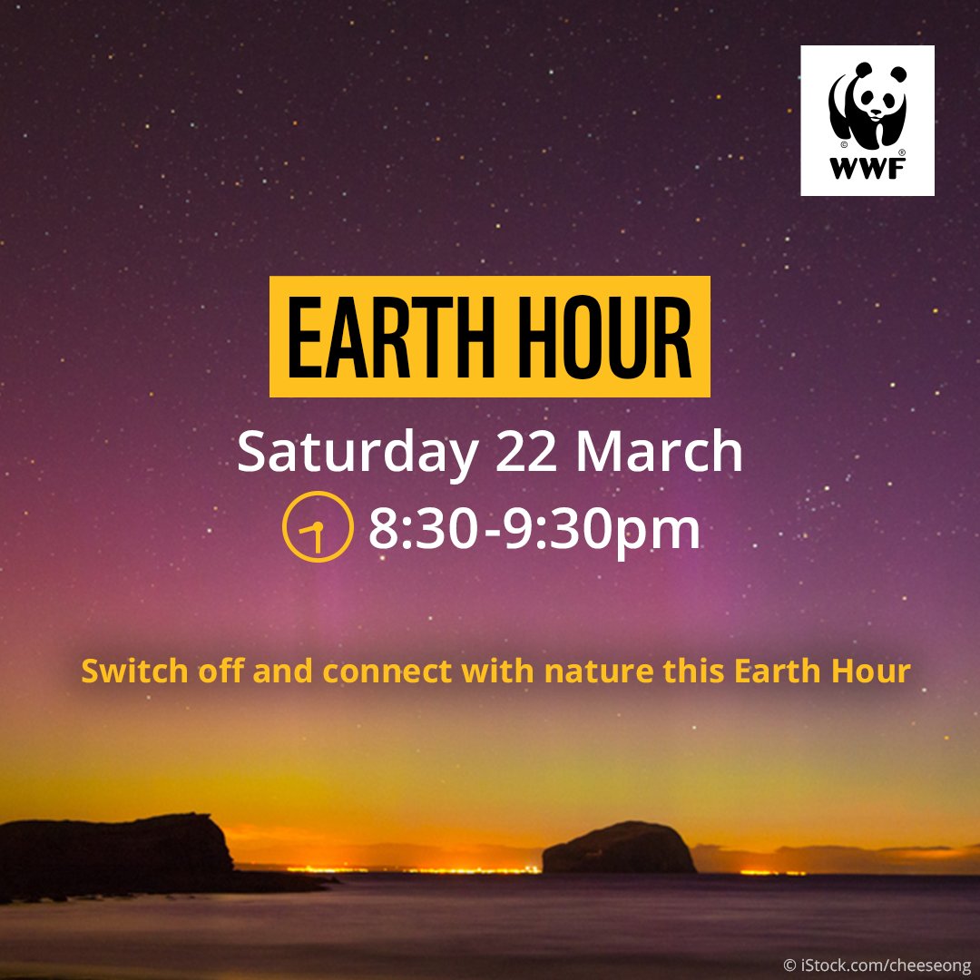 Switch off your world for an hour on Saturday to show your support for the climate and nature emergency!🌍
#EarthHourAngus   <a href="/AngusCouncil/">Angus Council</a> 
#EarthHourScotland  <a href="/WWFScotland/">wwfscotland 🌍</a>