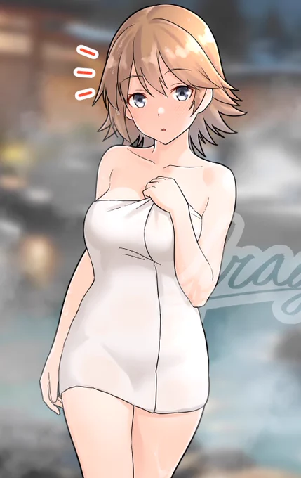#見た人は必ず性癖を1つ絶対暴露するバスタオル姿の時に出会しちゃうシチュ…(◜ᴗ◝ ) 