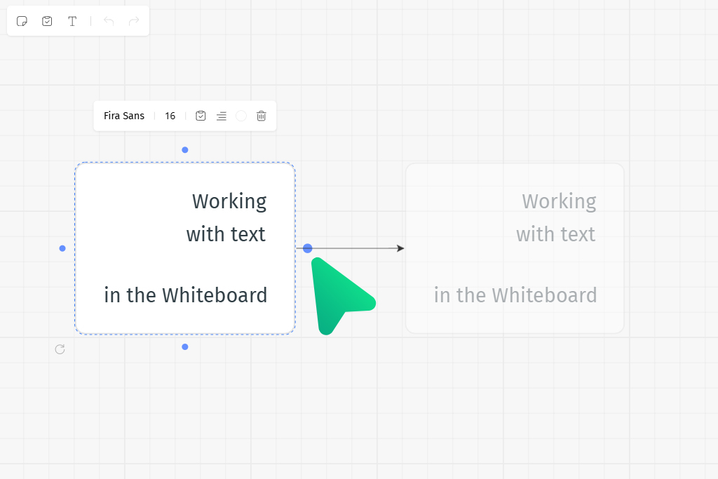 planfix's tweet image. Now, you can easily create blocks with already established links in the Whiteboard. Just click on the connection point to do so!

#mind_map #planfix #usability