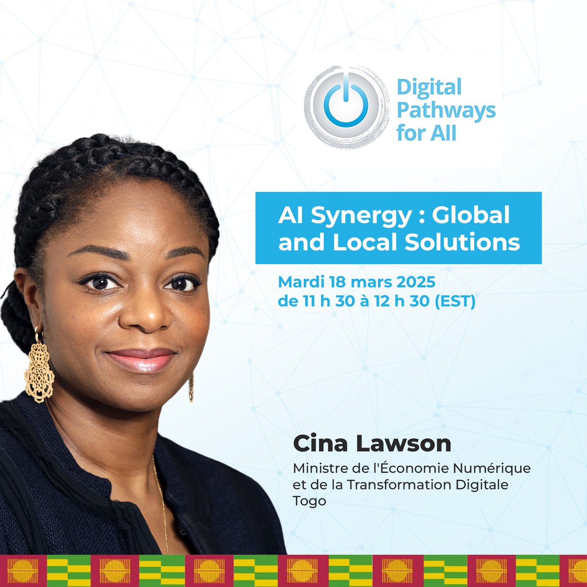 Cina Lawson (@cinalawson) on Twitter photo Ravie de participer au Global Digital Summit 2025 à Washington D.C., organisé par la <a href="/Banquemondiale/">Banque mondiale</a>.
Ce mardi 18 mars, nous aurons l’honneur d’intervenir lors du panel "AI Synergy : Global and Local Solutions", aux côtés d'experts internationaux. Nous échangerons sur les défis Ravie de participer au Global Digital Summit 2025 à Washington D.C., organisé par la <a href="/Banquemondiale/">Banque mondiale</a>.
Ce mardi 18 mars, nous aurons l’honneur d’intervenir lors du panel "AI Synergy : Global and Local Solutions", aux côtés d'experts internationaux. Nous échangerons sur les défis