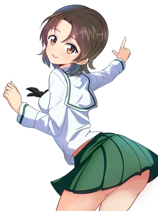 澤ちゃんで比較。←過去 現在→少しだけ表情が大人っぽくなったかな?(;'∀') #一年間で絵が上達してるか見てみましょう 