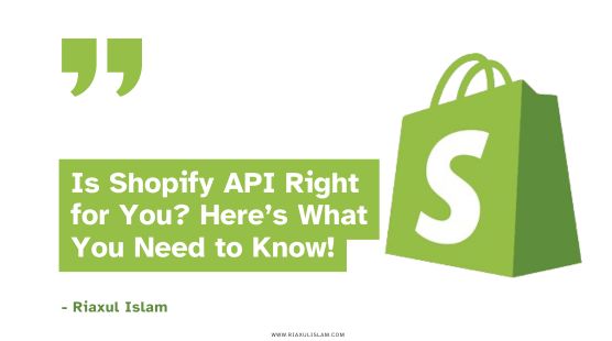 riaxulislam's tweet image. Is Shopify API Right for You? Here’s What You Need to Know!
Read More: cutt.ly/CriFJGzo
#Shopify #ShopifyAPI #Dropshipping #RiaxulIslam