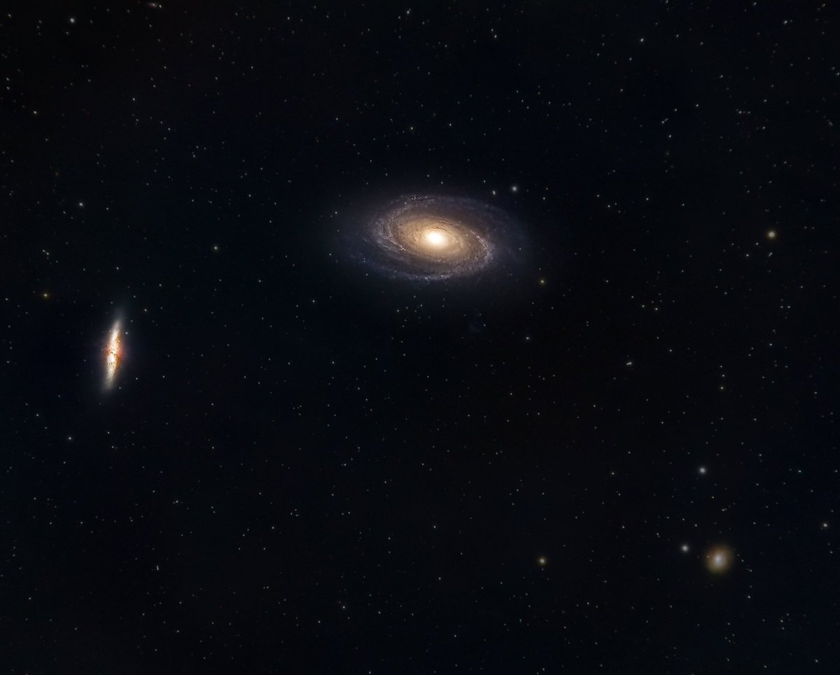 La galaxie du cigare et la galaxie de Bode capturée depuis mon jardin 🔭