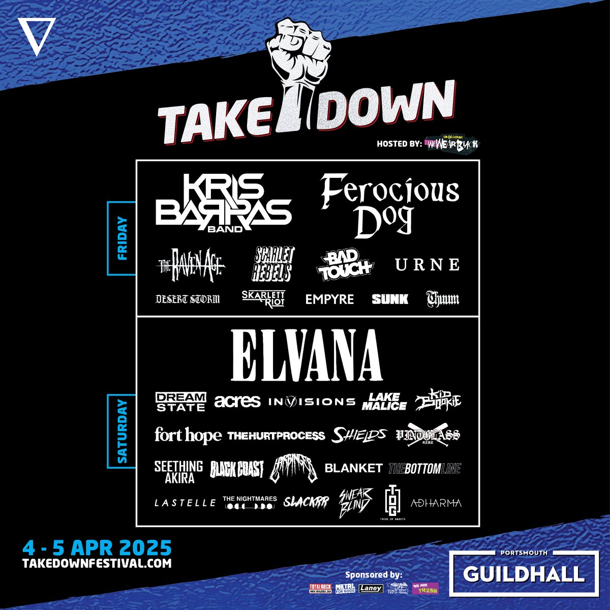 We're stoked to be seeing so many friends at Takedown Festival in just over two weeks!

Catch us on Saturday 5th April, co-heading the 2nd stage with our friends in <a href="/acresuk/">Acres</a>! 

Tickets: InVisionsOfficial.com/tour

iV