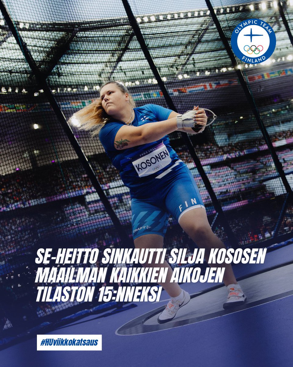 Huippu-urheilun viikkokatsauksessa:

🔥 Silja Kosonen jysäytti SE:n 77,07
🏆 Ilkka Herolalle uran avausvoitto maailmancupissa
💎 Anni Kärävä big airin maailmancupin kokonaiskilpailun kolmas

🔗 olympiakomitea.fi/ajankohtaista/…