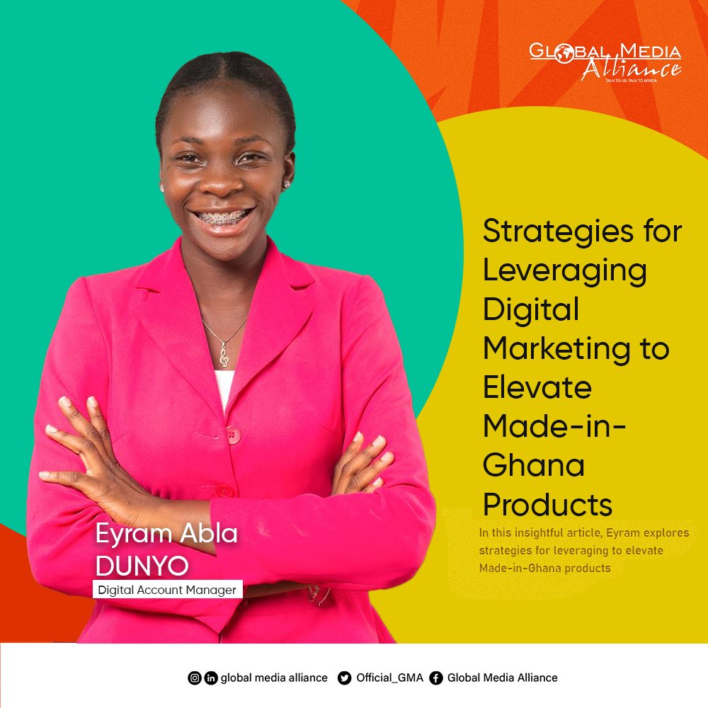 Official_GMA's tweet photo. 📝 | In a world driven by digital innovation, how can Ghanaian brands stand out both locally and globally? 🇬🇭

In this insightful article, @miss_Dunyo explores strategies for leveraging digital marketing to elevate Made-in-Ghana products.

Read here - https://t.co/CLDrHaKkJC 

#WeAreGMA