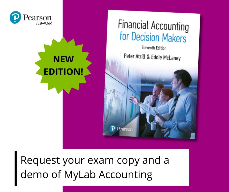 Financial Accounting for Decision Makers, 11th edition has studies on Manchester United, AstraZeneca, ASOS, BP, Ryanair &amp; Next. Pair with MyLab Accounting to help students master concepts &amp; develop accounting skills: spr.ly/60140jGFA 

#blendedlearning #teachaccounting