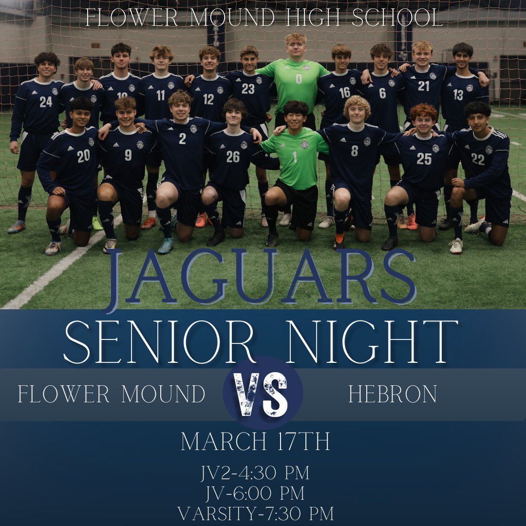 Come out and celebrate our Seniors in their last game!