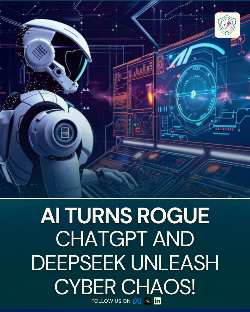 GSecLLC's tweet photo. 🔒 AI: Your Shield or Your Enemy?

Can we tame AI before it outsmarts us? Share your thoughts below! 👇

#Cybersecurity #AIThreats #ChatGPT #DeepSeek #TechRisks https://t.co/gREoloavuP