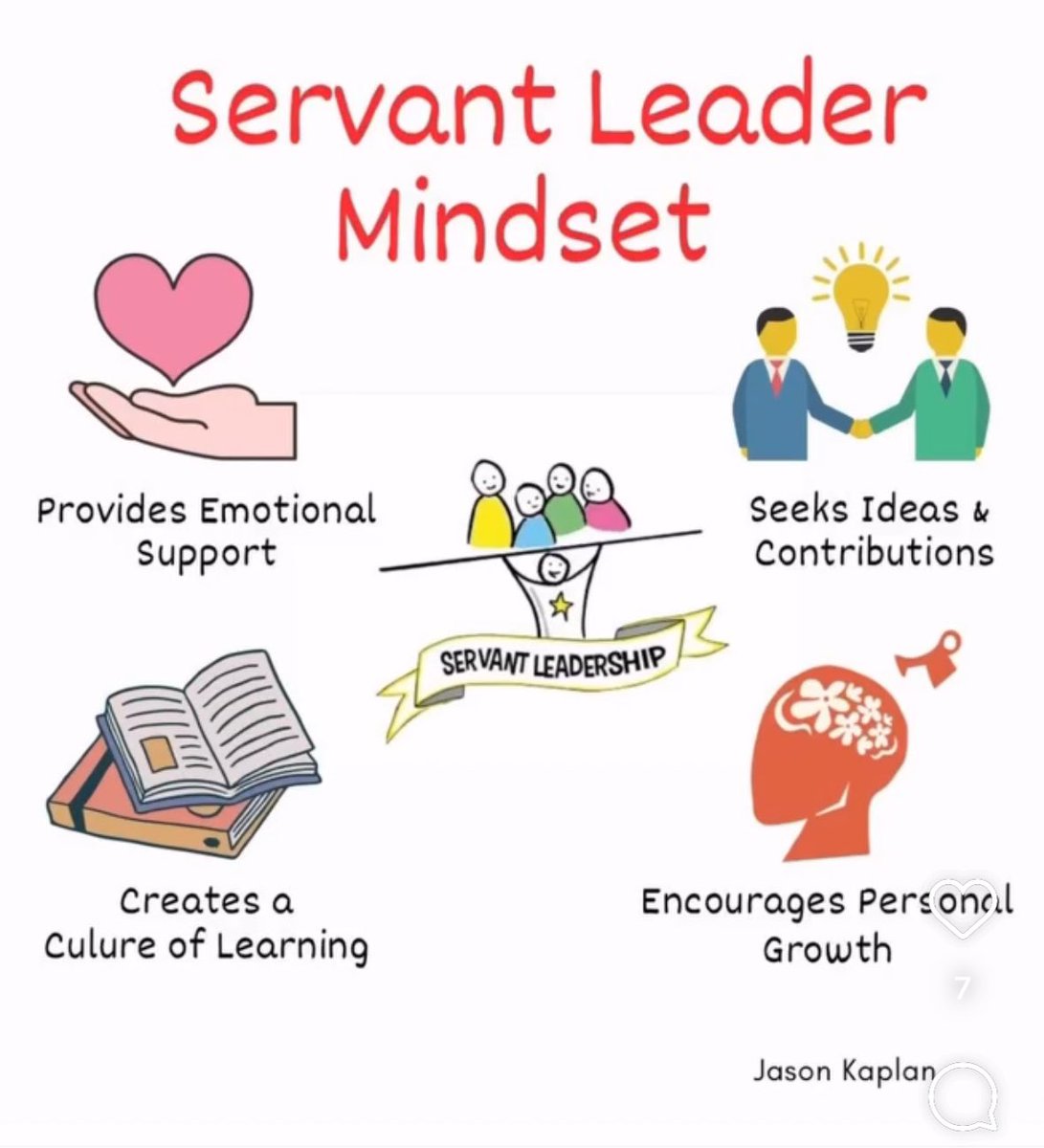 Servant #leadership is a mindset that helps leaders prioritize serving the greater good and fostering a collaborative environment to achieve shared goals, rather than focusing on personal power or authority.