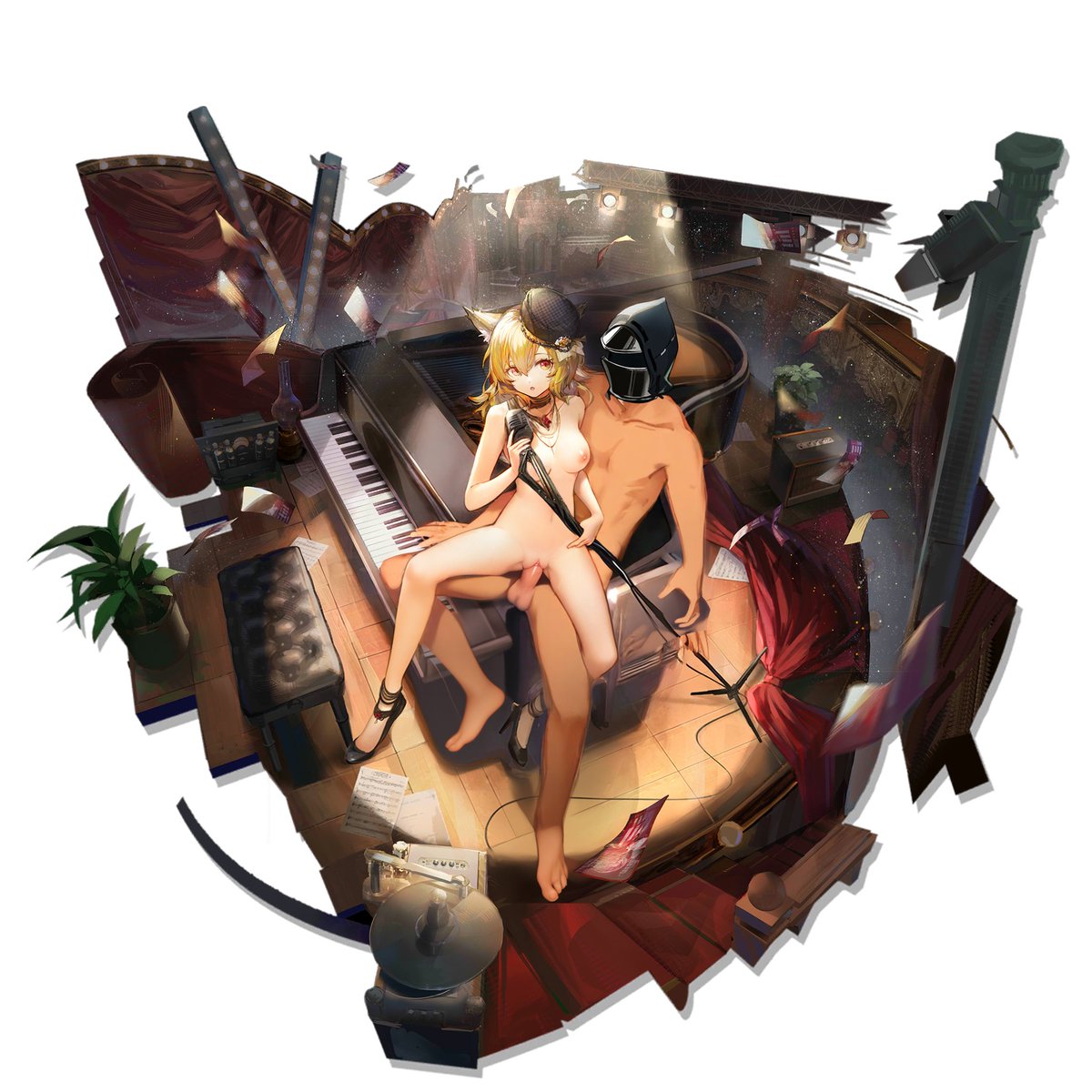 YYXDBAH's tweet photo. #明日方舟 #Arknights #剥ぎコラ #魔改 #nsfw #去衣
本次扒图尝试了掰腿,以及加入牢博充当竿役.
半裸&amp;其他版本见Pixiv. https://t.co/E5RUqZ5Nhz