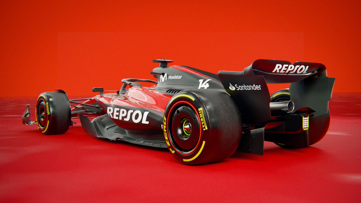 skolvic's tweet photo. Since the 2025 #F1 season already started, I decided to remake an F1 livery that I made several years ago. 

So here's the new version of the #SEAT F1 livery that I made in 2021 on a new model.
#F175 #Formula1 #b3d #blender #livery https://t.co/m4gUn6jB7w