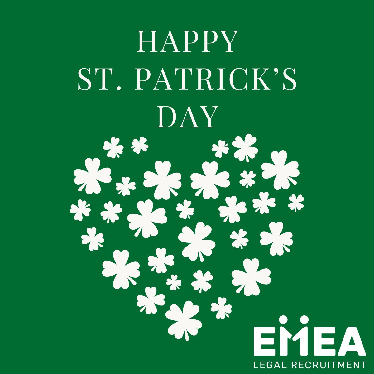 EMEA_LEGAL's tweet photo. Happy St. Patrick's Day to all our clients and candidates, especially to our close network of Irish Legal professionals across the globe. ☘️☘️☘️

#stpatricksday2025 
#legalrecruitment https://t.co/9B4aPpys4r