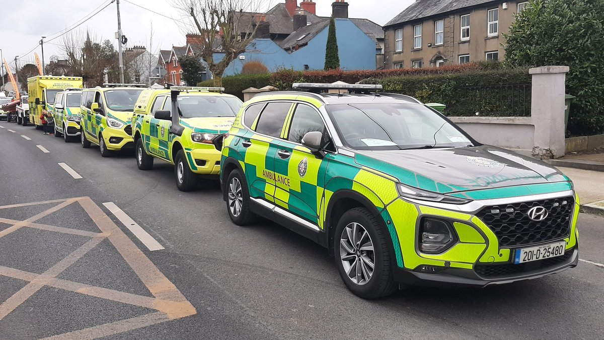 All set for this year's St Patrick's Day parade in Limerick. Hopefully the 🌧 stays away <a href="/AmbulanceNAS/">National Ambulance Service 🇮🇪🚑</a> <a href="/NAS_MidWest/">NAS MidWest (Limerick, Clare & North Tipp.)</a> <a href="/HSELive/">HSE Ireland</a> <a href="/LimerickStPats/">Limerick St. Patrick's Festival</a>