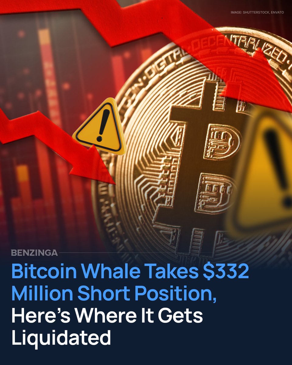 Bitcoin whale takes $332m short—liquidation ahead? A Bitcoin $BTC whale  just opened a $332 million short position at $84,040, using 40x  leverage—meaning even a 2.5% price move could wipe them out. 🔹