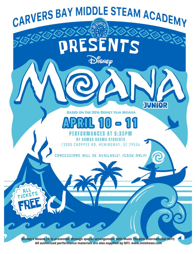 CBMSA  Presents Disney's Moana Junior!  gcsd.k12.sc.us/o/cbm/article/…