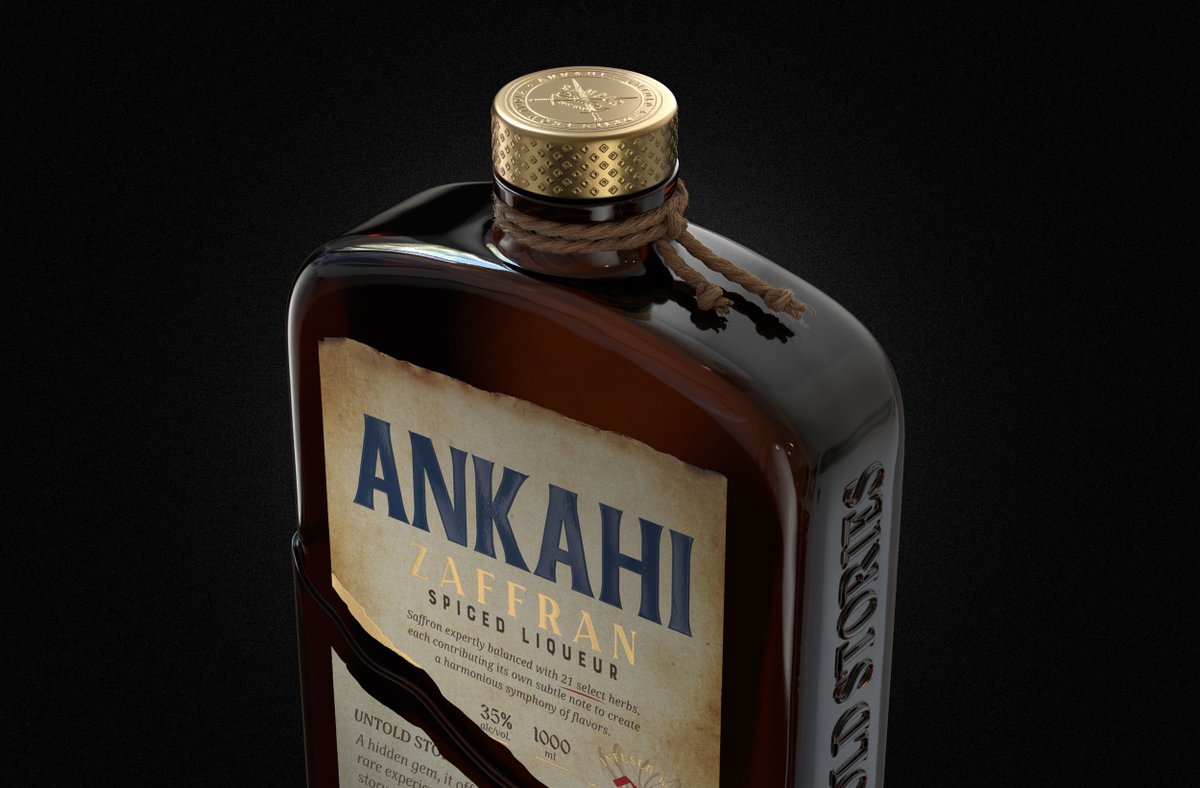 packagings's tweet image. The sculpted bottle, with its #fragmented form, symbolizes the unveiling of forgotten treasures, while the layered #label mirrors the act of peeling back #history. 

packagingoftheworld.com/2025/03/ankahi…

#packagingdesign by FirstBase Media