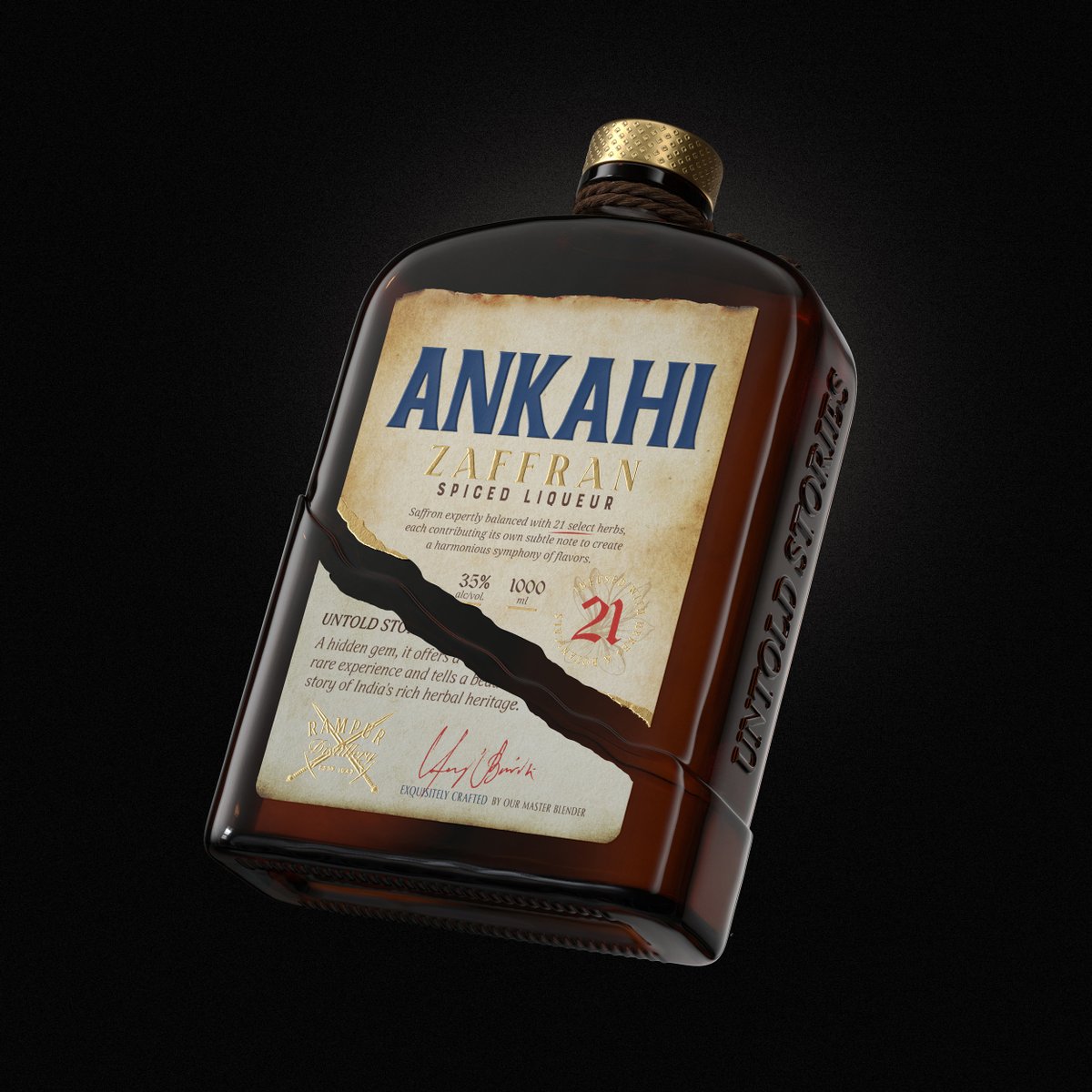 packagings's tweet image. The sculpted bottle, with its #fragmented form, symbolizes the unveiling of forgotten treasures, while the layered #label mirrors the act of peeling back #history. 

packagingoftheworld.com/2025/03/ankahi…

#packagingdesign by FirstBase Media