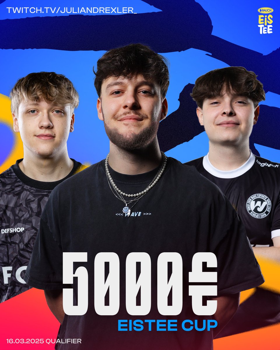 DREXLER X RAUCH EISTEE CUP FINALS 🏆

HEUTE 19:00UHR LIVE AUF TWITCH ⏰🔥