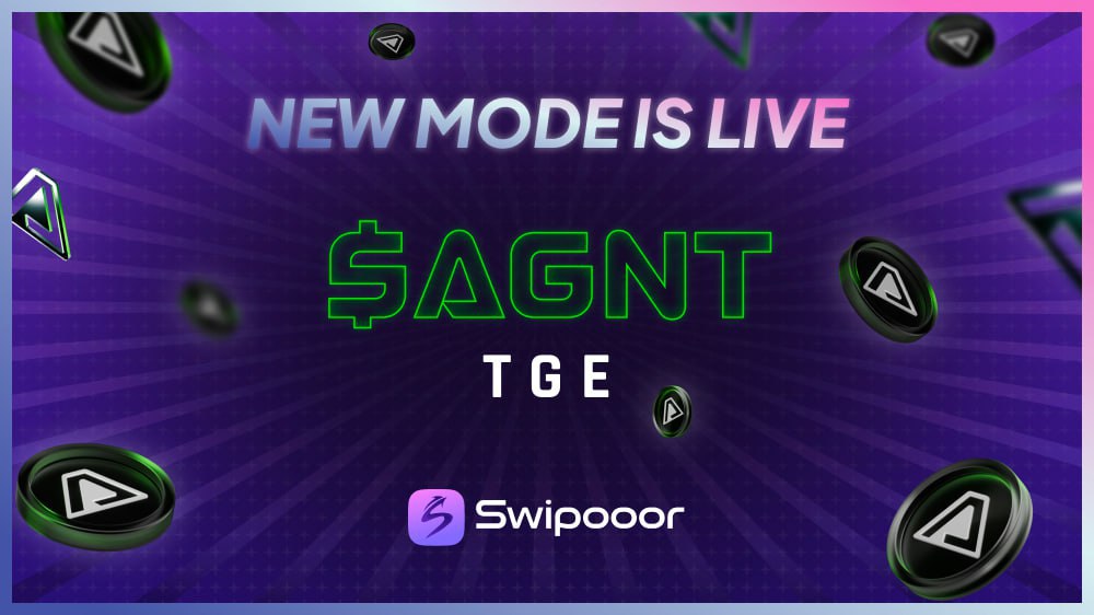 swipooor's tweet image. Will $AGNT paint the timeline green with their TGE? 👀
Swipooor’s $AGNT Mode is LIVE!
- Head to swipooor.io
- Login via X or Email
- Swipe, Predict & Lock your picks
Don’t miss the action, time’s ticking! 👉