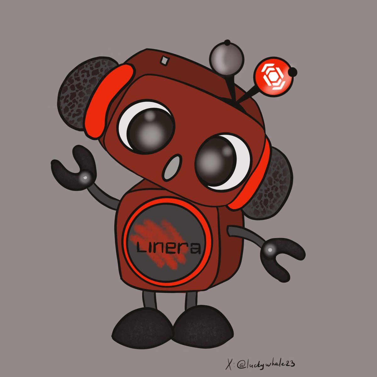 luckywhale23's tweet photo. Linera Microbot Mascot Art Challenge!❤️
/ My art for @linera_io /  

Let’s bring these #Microbots to life! 
#Linera #Microbot #Mascot #ArtChallenge #DigitalArt #RobotArt #Blockchain #CryptoArt https://t.co/QvR7dYfeYu