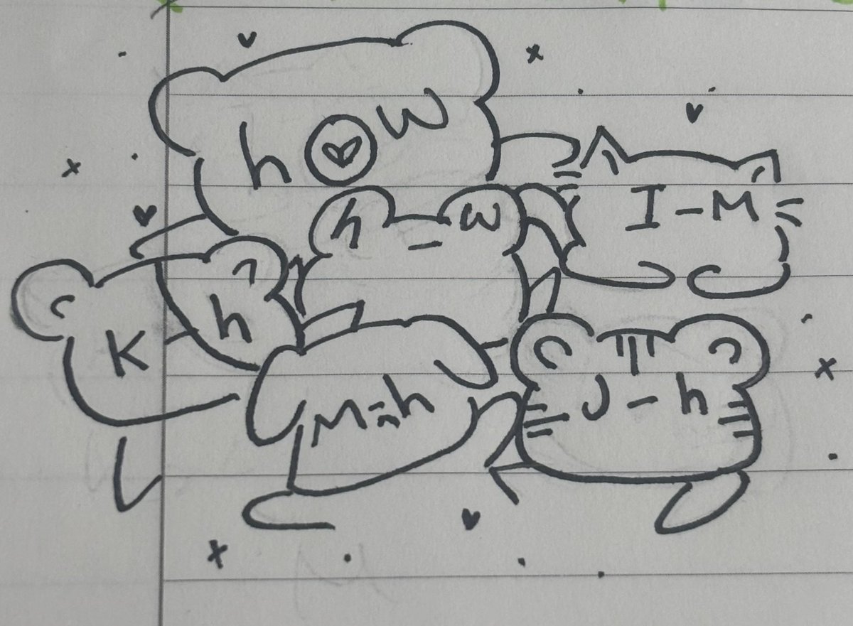 야자시간에 심심해서 그려봣떠🫦