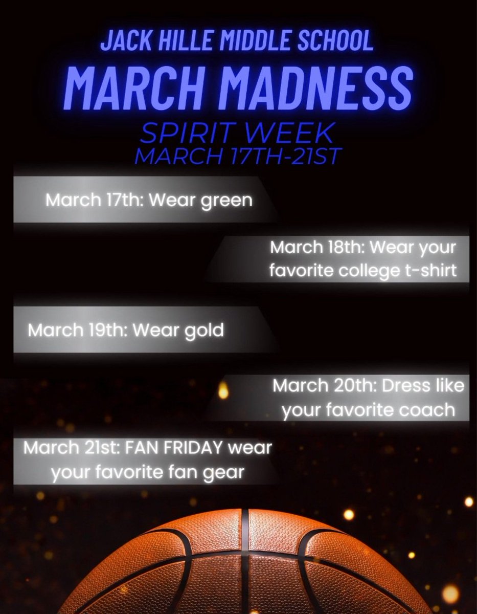March Madness Spirit Week @ Hille!