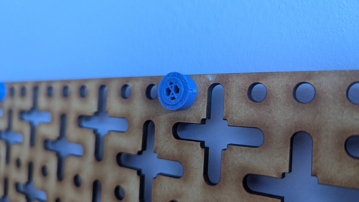 Added some delightful screw covering hats to the countersunk screw adapters! ( github.com/oomlout/oomlou… ) #decorative_options_next