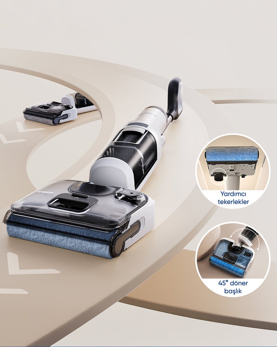 180° bükülebilen tasarıma sahip Tineco Floor One Stretch S6 45° döner başlığı ve yardımcı tekerlekleri sayesinde evinizin tüm köşelerini kolayca temizler. ❤️

#Tineco #HayataZamanKalır #TinecoFloorOneStretchS6 #FloorOneStretchS6
