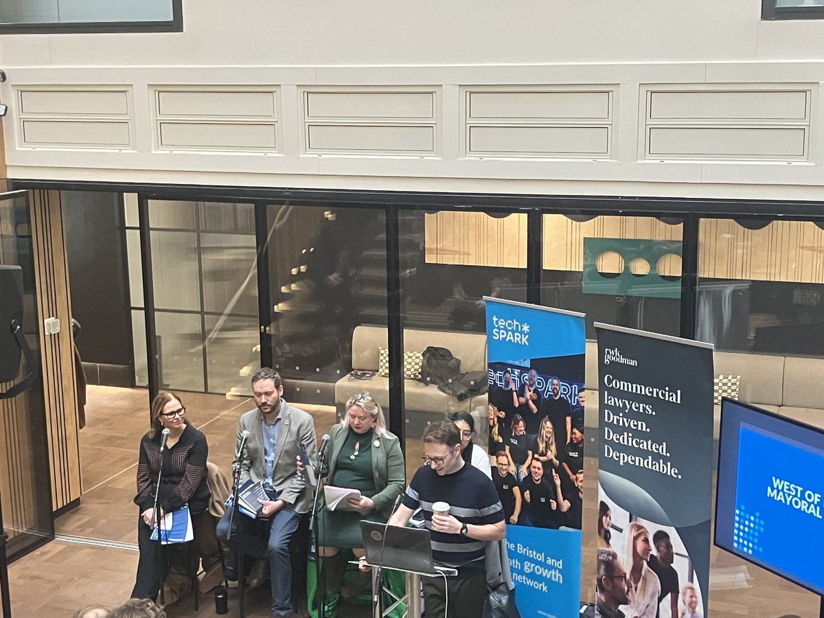BDavisBriz's tweet image. Kicked off #UKTechWeek at @techSPARKuk’s #WestOfEngland Mayoral Hustings. Great to hear:
🔴@helengt76
🟠@OliHenman
🟢@Mary4WECAmayor 
discuss their tech visions for the region - including #AI, supporting spinouts, adult skills &amp;amp; growing our knowledge economy
#WECAElects25