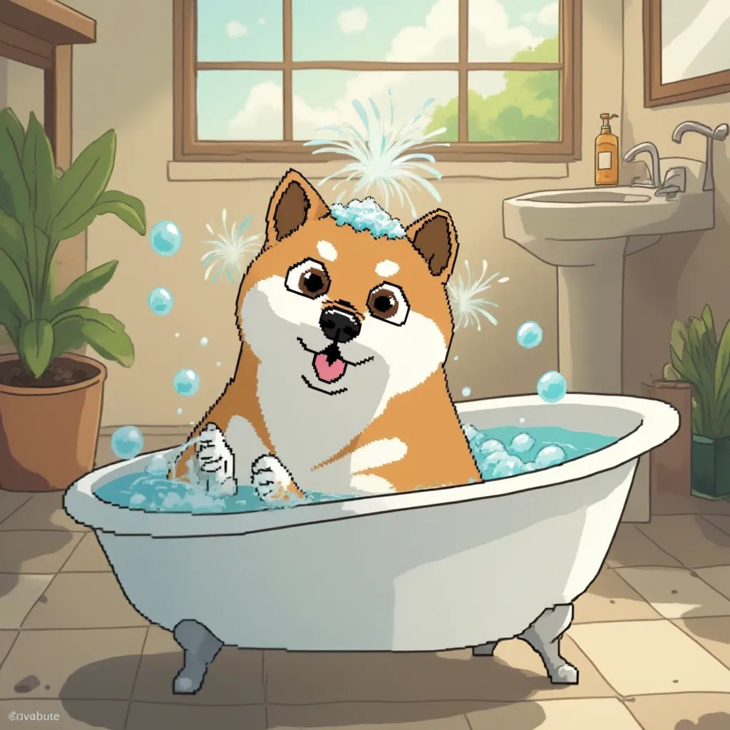 dogcoincto's tweet photo. Bubbles, good vibes, and a fresh start — just like $DOG! 🛁🐶 While others stress, we wash away the noise and focus on what really matters. Clean gains, a clear vision, and a future that shines brighter every day.

@dogcoincto #DOG #MemeCoin #FreshStart #CryptoClean #PositiveVibes