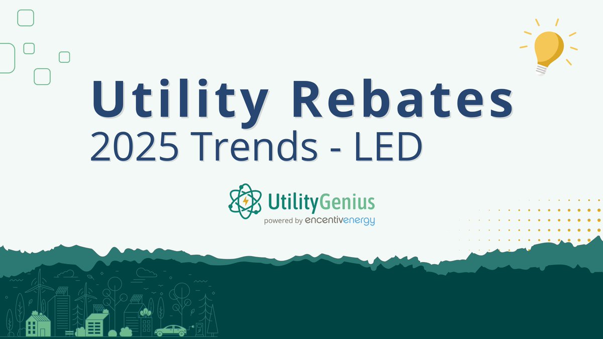 📣 We're excited to share our latest analysis on the 2025 Utility Business, Commercial &amp; Industrial Rebate Trends for LED lighting. 

search.utilitygenius.com/4iyPzze

Stay tuned for upcoming analyses on HVAC and EV Charging trends.

#LEDRebates #EnergyEfficiency #LightingTrends2025