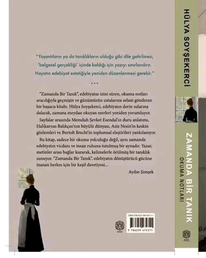 Yeni eleştirel deneme kitabım "Zamanda Bir Tanık"
kitapyurdu.com' da