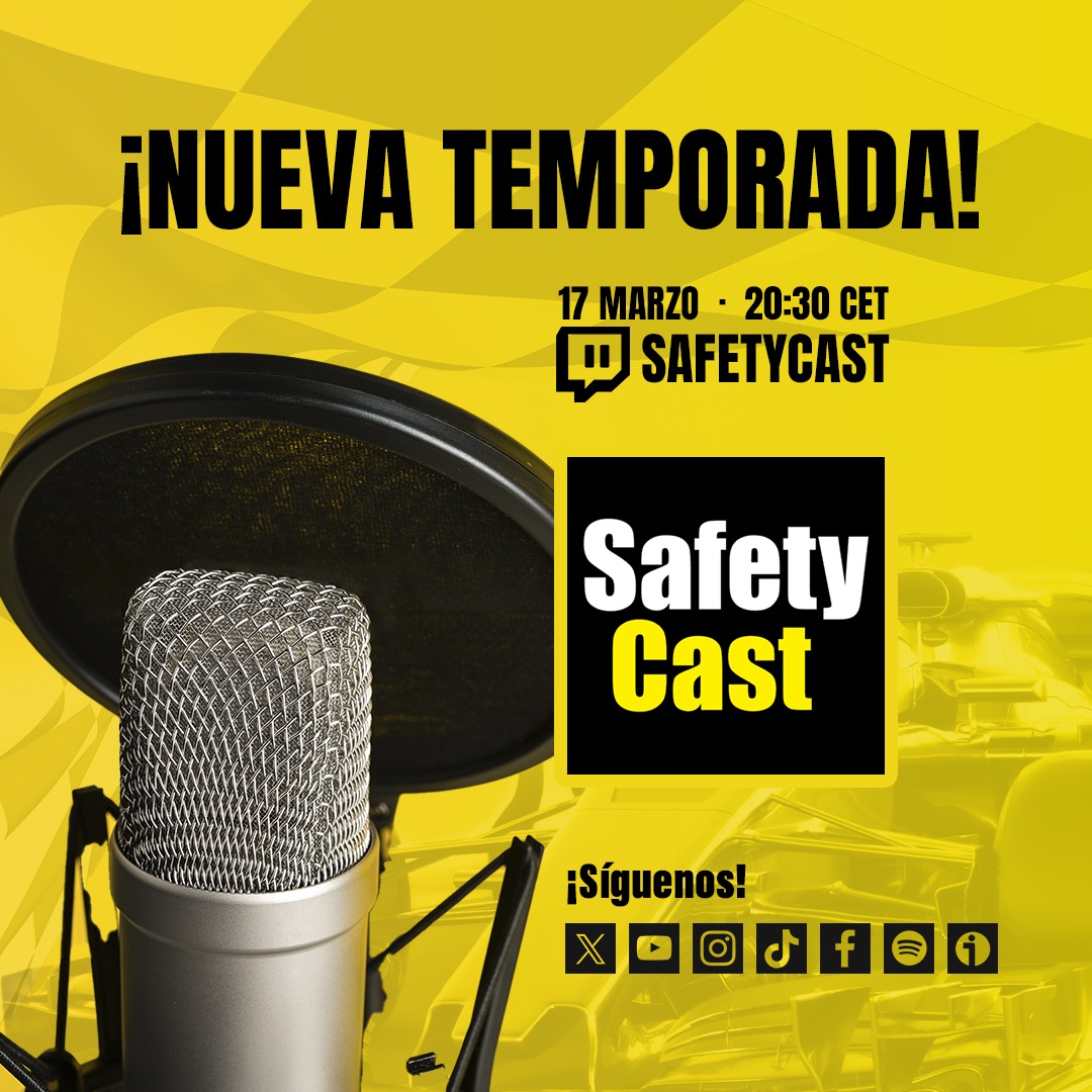 Hoy estaré de realizador en el arranque de la nueva temporada de <a href="/Safetycast/">Safety Cast F1 Podcast</a>, un podcast de F1 que arrancó hace varios años y retoman con muchas ganas tras un largo parón.

🕣 HOY 17 de marzo, 20:30CET
🏎️ Episodio #389
🔴 ttv/safetycast