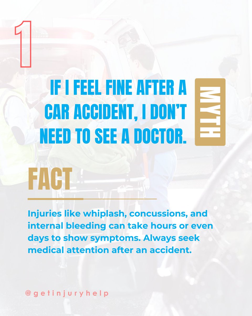 getinjuryhelp's tweet photo. Think you know the truth about car accidents? You might be surprised! Here are 5 common myths that could cost you after a wreck. Don’t let misinformation hurt your claim! 🚗💥
713-974-0388 I https://t.co/uTGsCd98Tt
#AccidentLiability #PersonalInjury #CarAccidents #HoustonLawyer https://t.co/Uf4EjAr8rd