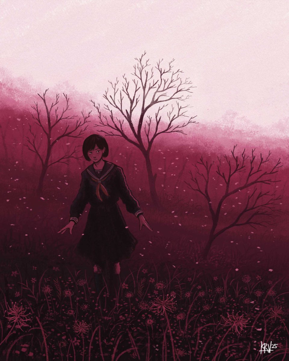 kevrayval's tweet image. Quite fond of the sanguine overgrowth in Silent Hill f. Wish I can achieve a similar vibe in my own komiks...
#SILENTHILLf