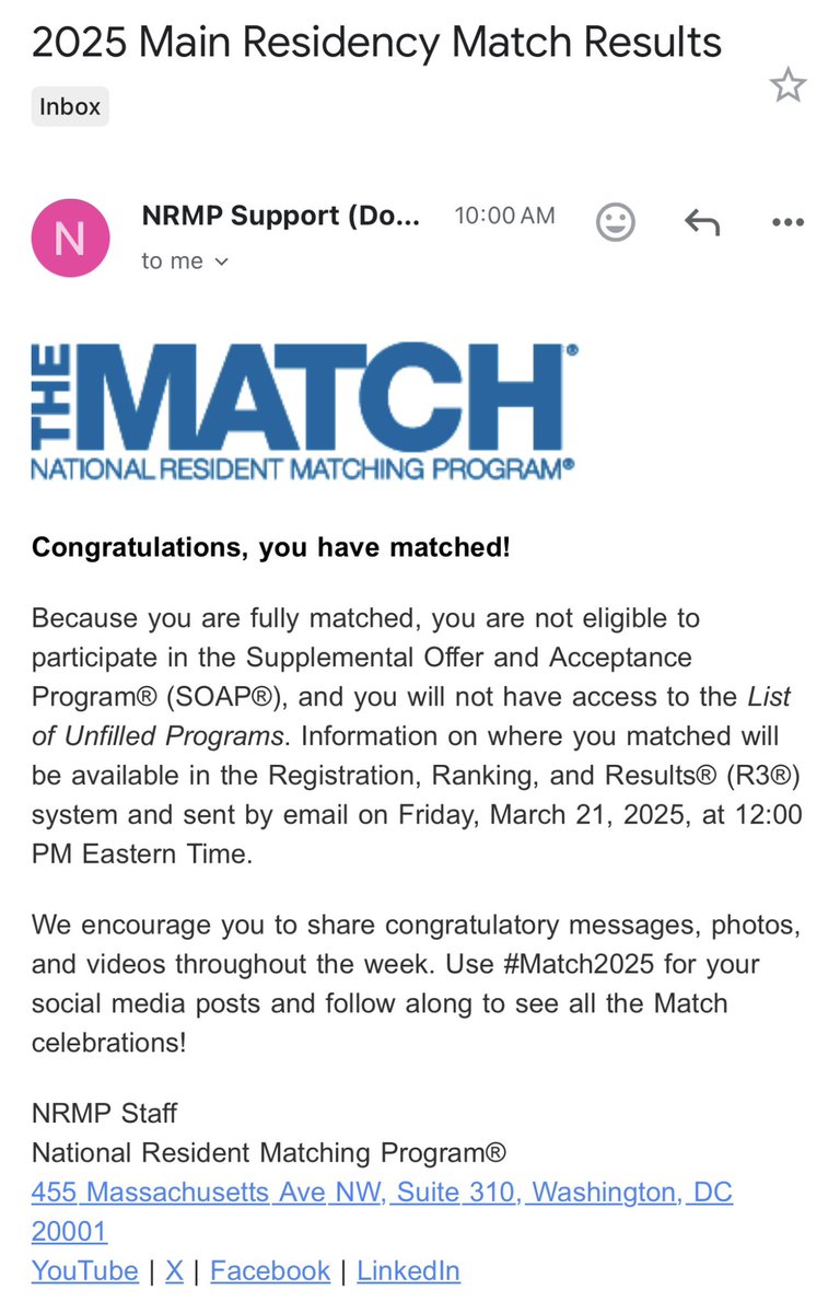 riskypiccolo's tweet photo. Officially matched into Internal Medicine! #match2025 https://t.co/YWyADNlYlM