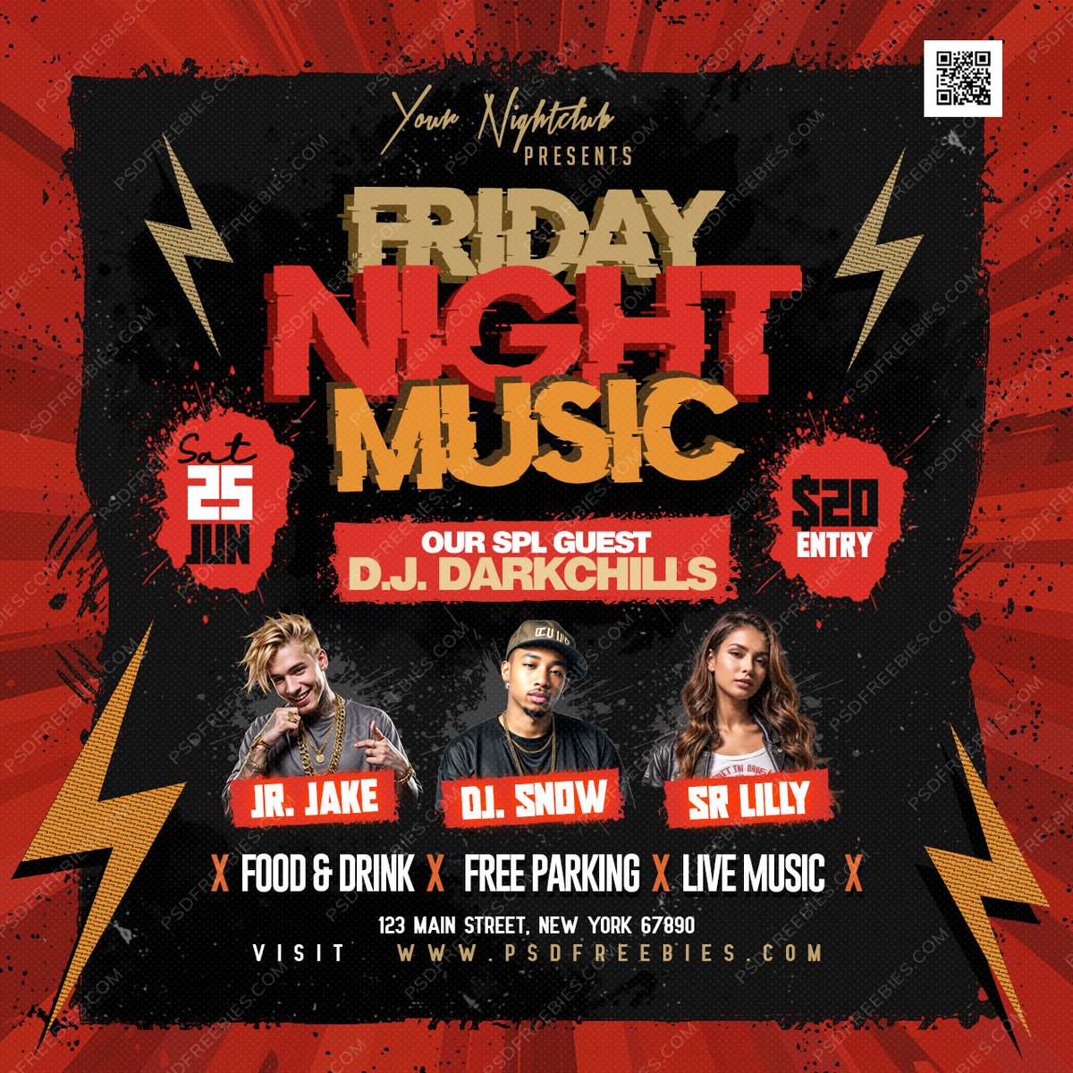 PSDFreebies's tweet photo. Friday Live Music Event Post PSD Template
Download Link >> https://t.co/JY1yoJNnsv
#freepsd #psd #photoshop #socialmedia #facebookpost #Instagrampost #partypost #freetemplate #musicparty #musicfestival #instagram #rockmusic #weekendparty #djevents https://t.co/mmE3J0TMwa