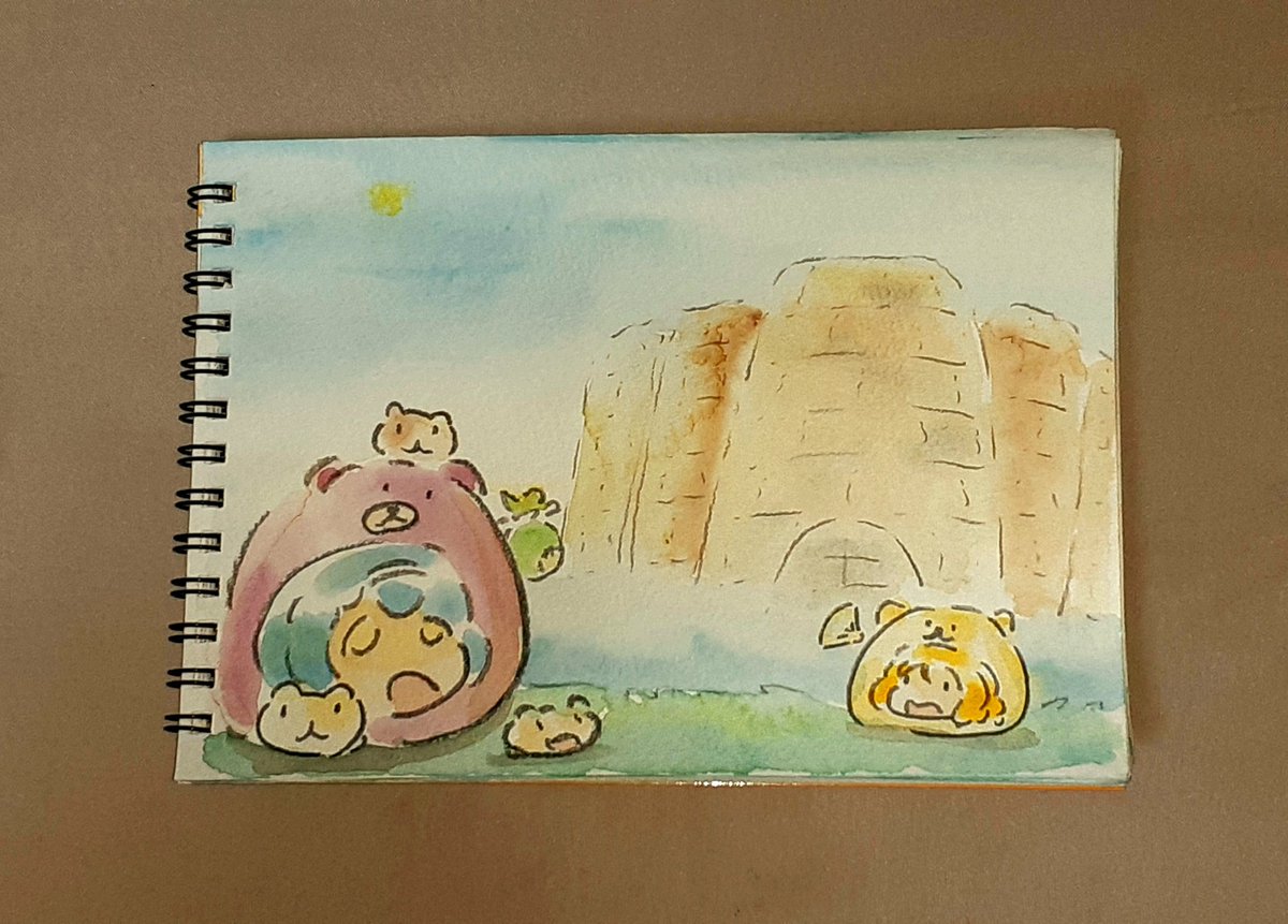 連作絵本まりぃさま
①廃城発見突撃いただきまんもす
②まるぃさま住んでた
③開発じゃ～い開発じゃい
④ばすてぃ～ゆ城塞と名付けるわ
完 
