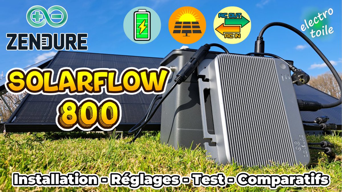 electro_toile's tweet image. Guide d&apos;installation, test et comparatif du micro-onduleur hybride et bidirectionnel en AC : SolarFlow 800 de Zendure.
electrotoile.eu/solarflow-800-…
Zendure France Zendure France #zendure #SolarFlow800 #solarflow