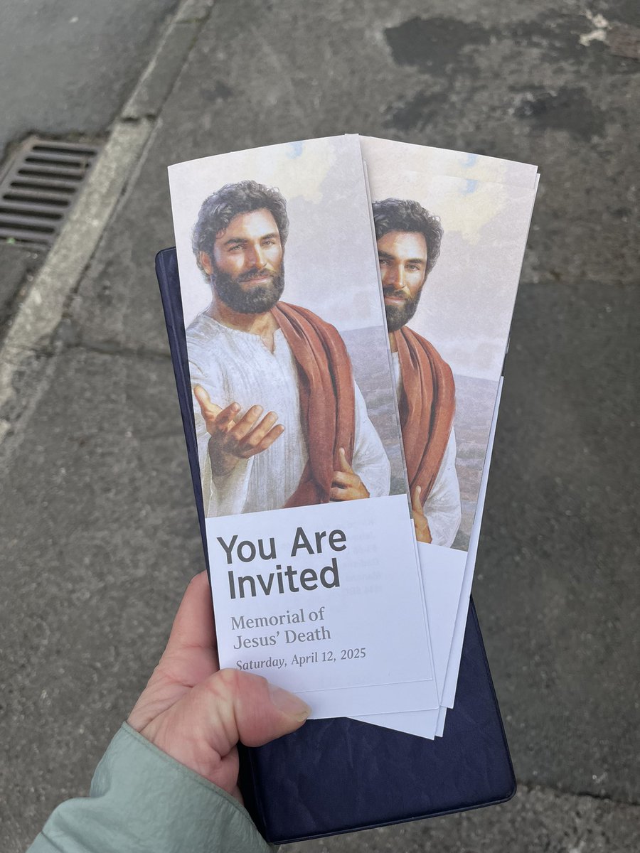 Armed &amp; ready 🥰 #MemorialCampaign #JehovahsWitness