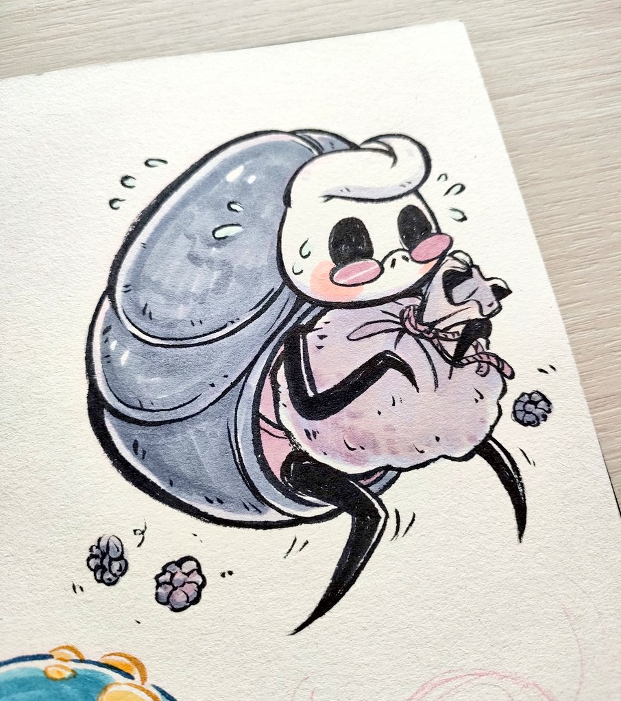 Our friendly neighbourhood banker in the hollow knight universe. 
#hollowknightfanart #hollowknight #millibellethebanker #ink #weiliwonka