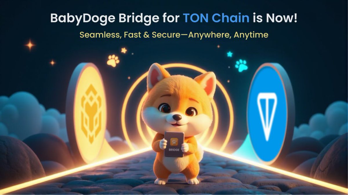BabyDoge's tweet photo. 🚨 BabyDoge Fam, it’s time to cross the bridge! 🌉🐶

The Bridge to TON Chain is NOW LIVE! 🎉 That means seamless bridging to one of the fastest-growing chains in crypto!

��� Bridge your $BABYDOGE to TON
🔹 Unlock new opportunities & expand your reach

Available NOW at: https://t.co/617HfcFU0O

BabyDoge is everywhere! 🌍🐾