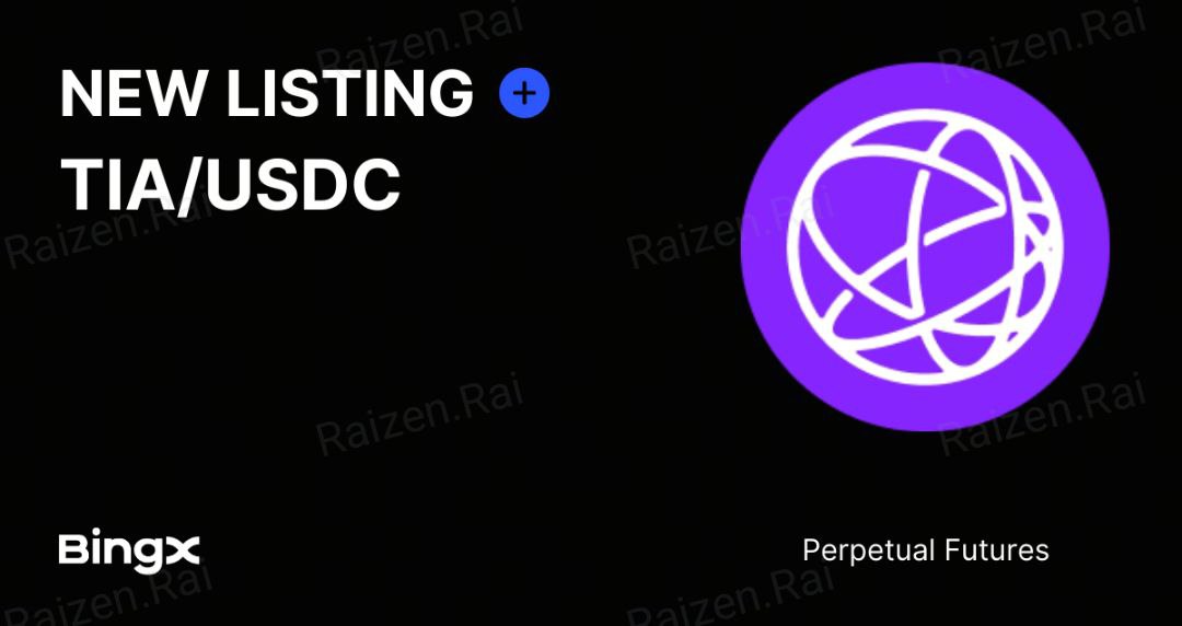 📣 BingX Futures Listing Notice
📣 $TIA gets listed on #BingX!

🗓 BingX Perpetual Futures List TIA/USDC

Click 👇
Trade Now
bingx.com/perpetual/TIA-…
