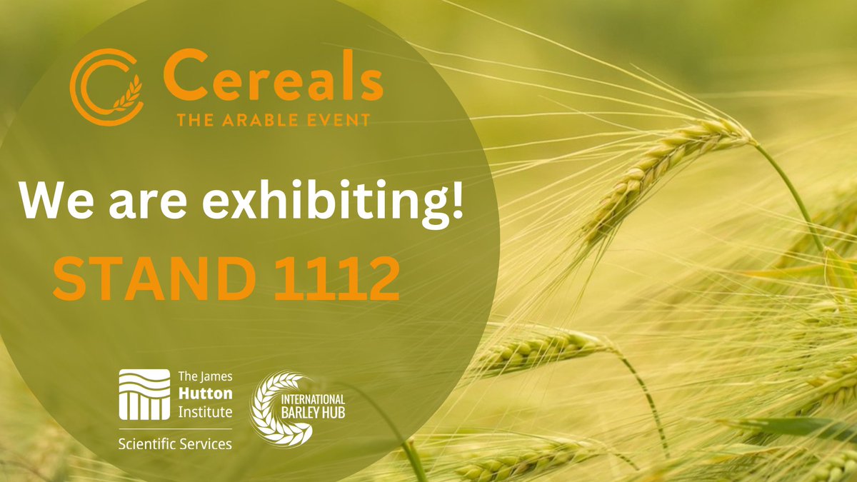 The James Hutton Institute Scientific Services (@jameshuttonltd) on Twitter photo We are heading to <a href="/CerealsEvent/">Cereals Event</a> 2025!
The countdown is on! We cannot wait to return for another year.
We’re excited to connect with industry leaders, share knowledge, and explore new opportunities in this fantastic event!
#Cereals2025 #Barley #FutureOfFarming #Cereals We are heading to <a href="/CerealsEvent/">Cereals Event</a> 2025!
The countdown is on! We cannot wait to return for another year.
We’re excited to connect with industry leaders, share knowledge, and explore new opportunities in this fantastic event!
#Cereals2025 #Barley #FutureOfFarming #Cereals