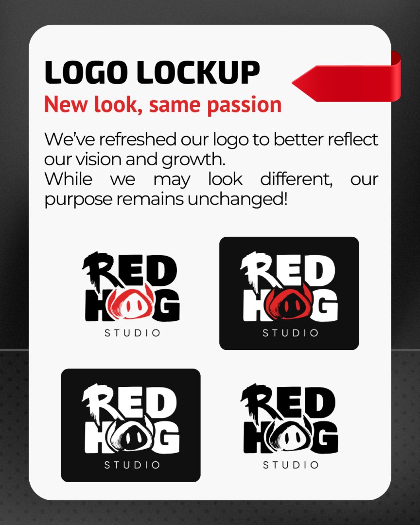 redhogstudio's tweet photo. 𝗡𝗲𝘄 𝗹𝗼𝗼𝗸, 𝘀𝗮𝗺𝗲 𝗕𝗿𝗮𝗻𝗱
We took a quick side quest, upgraded our gear, and now we’re back with a fresh new look, new content and the same commitment.

Get ready, big things are coming!

#gaming #gamesindustry #indiegamestudio https://t.co/JVwPyO1hDT