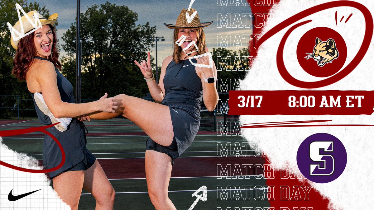 Match number 2️⃣ in the “Sunshine State!”

🆚 University of Scranton
⌚️ 8:00 AM
📍 Orlando, FL
🏟️ USTA National Campus

#RollCougs