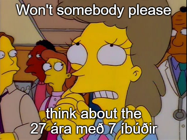 "27 ára með 7 íbúðir mun líklega ekki geta staðið undir afborgunum"