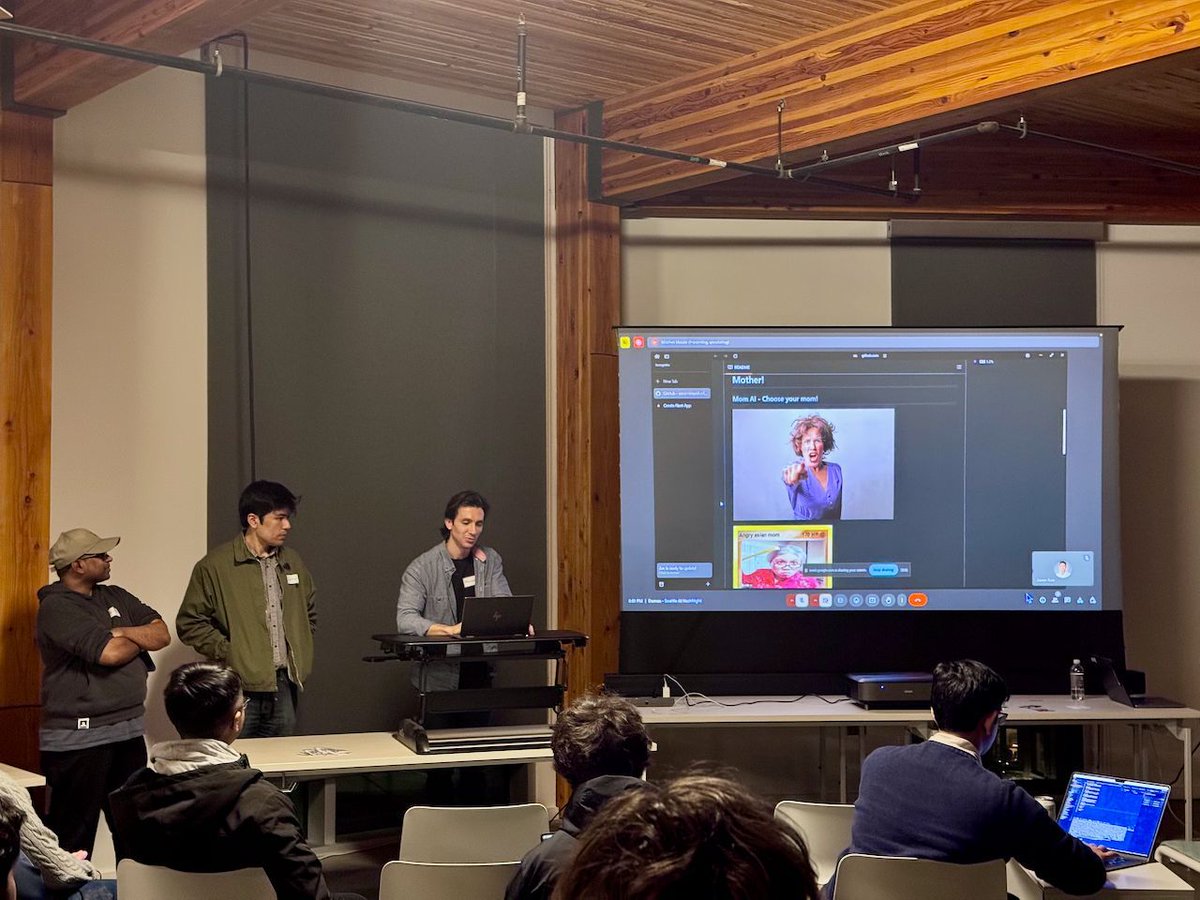 Seattle AI Hack Night Recap, feat. demos by <a href="/boundaryML/">Boundary ML</a> + <a href="/flyteorg/">Flyte</a> <a href="/union_ai/">Union_ai</a> + <a href="/neo4j/">Neo4j</a> + <a href="/lyonwj/">William Lyon</a>
 
Read / watch here: hypermode.com/blog/seattle-a… 
#ML #GraphQL #LLMs