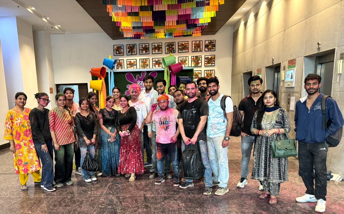 ethanewebtech's tweet photo. Holi 2025 at Ethane Web Technologies Noida office was a perfect blend of colors and creativity. From sharing sweet moments to coding with vibrant smiles, we made this festival unforgettable. 🌈

#EthaneWebTechnologies #HoliAtEthaneWebTechnologiesNoida #HappyHoli #Holi2025 https://t.co/kM0UtapeSD
